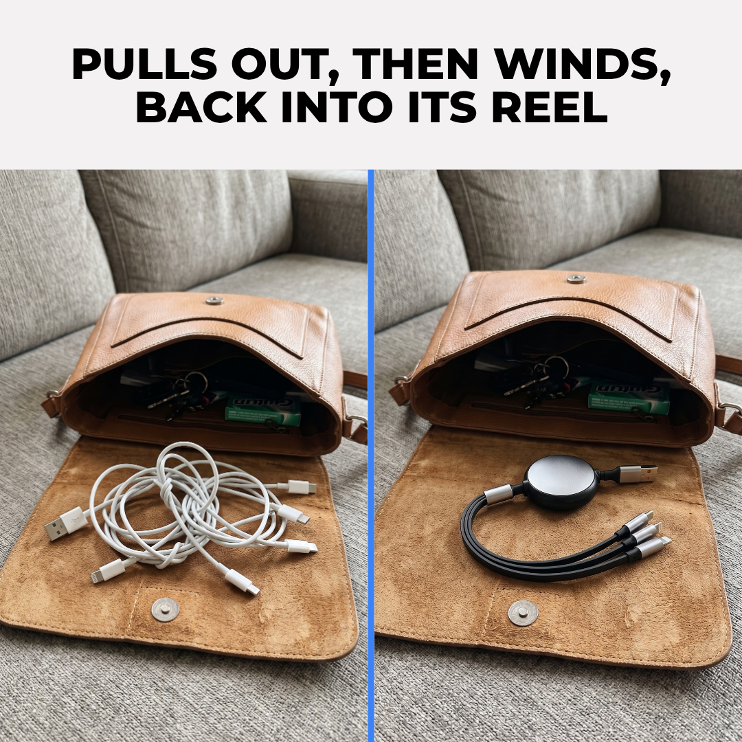 Retractable Cable 3-in-1