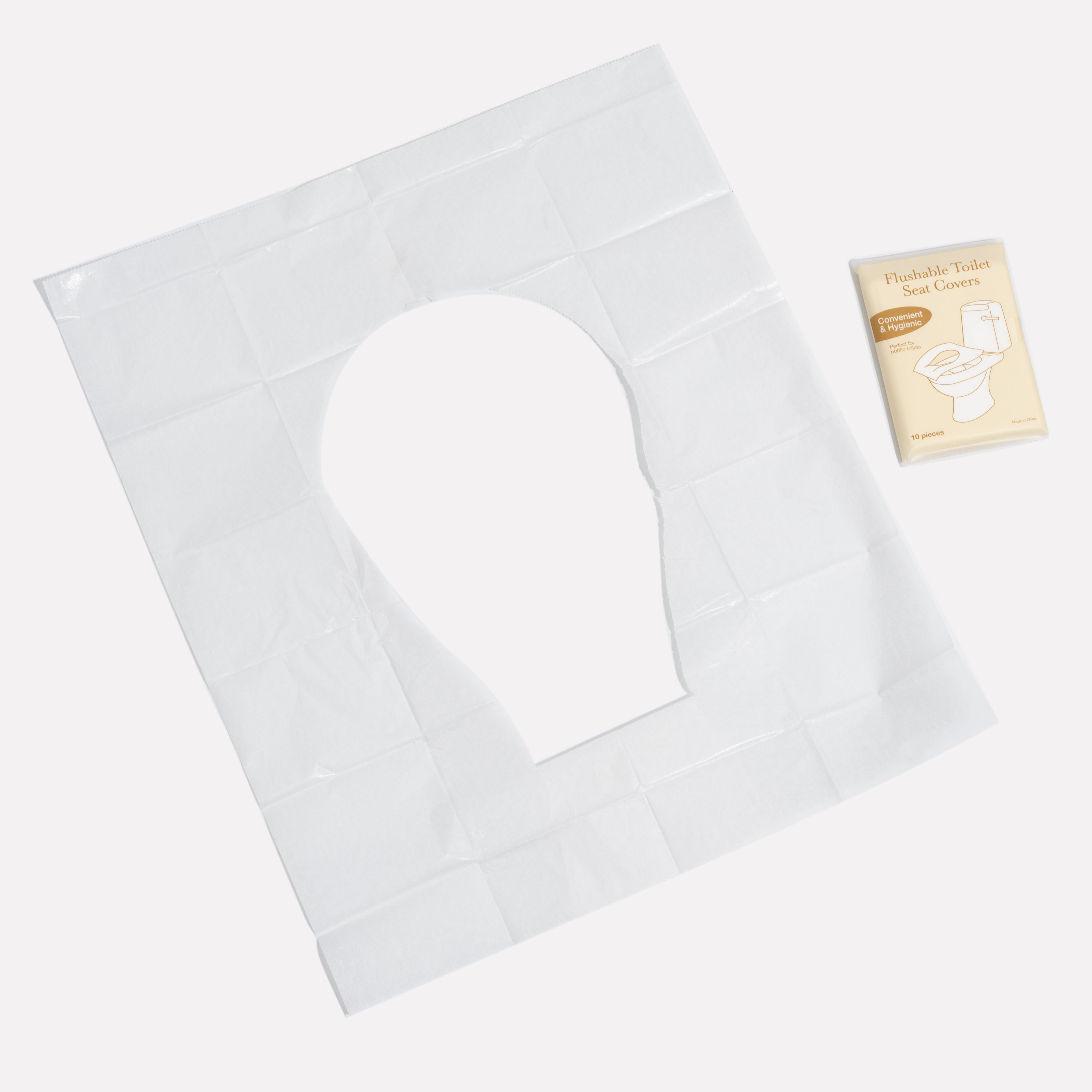 Flushable Travel Toilet Seat Covers | 50 Pack