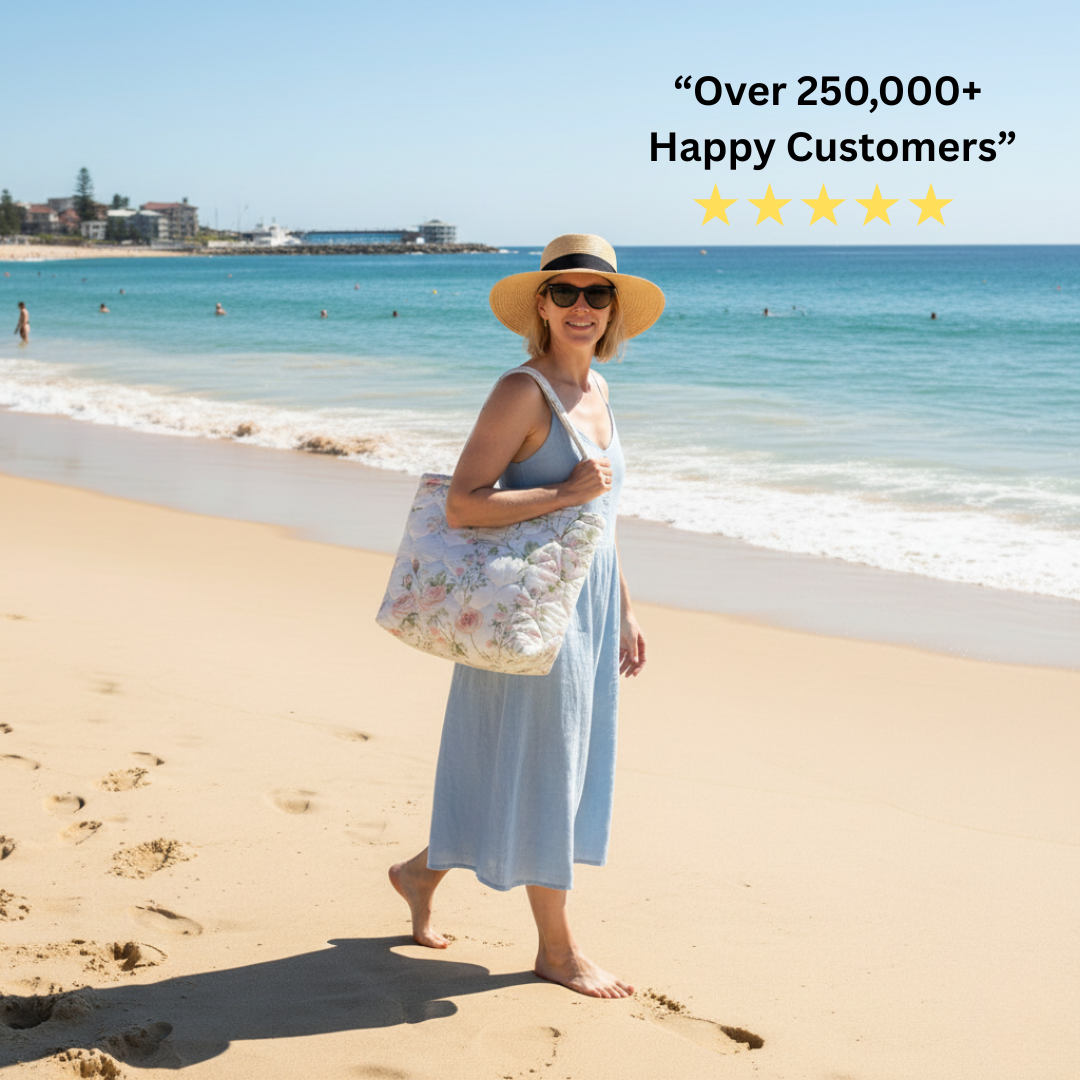 Aurora Quilted Floral Tote