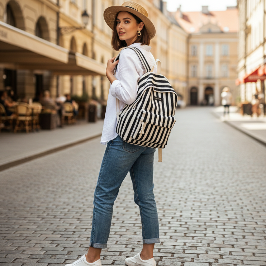 Seoul Stripe Backpack