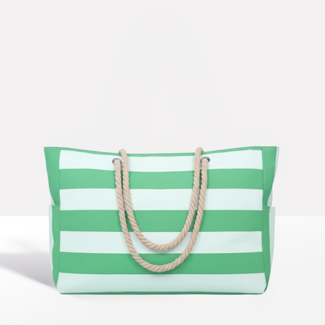 Nautical Striped Beach Carryall
