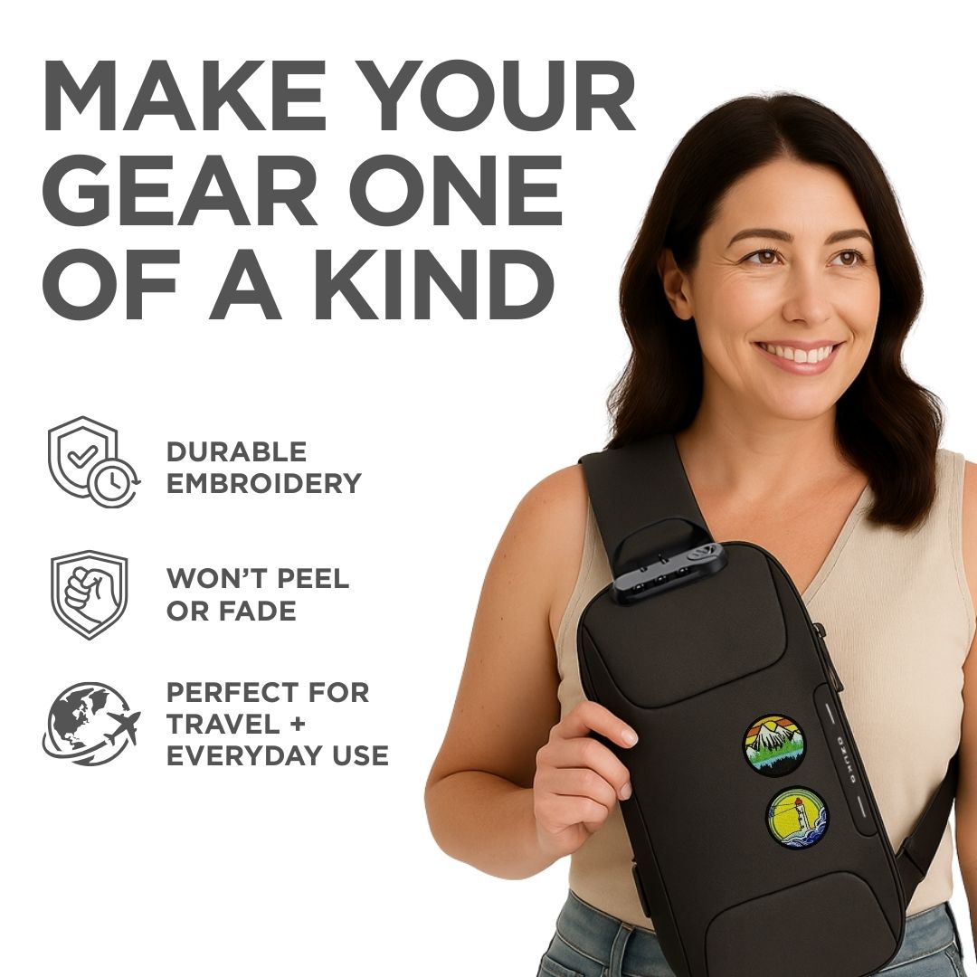 Iron-On Travel Patches – 20 Pc Set