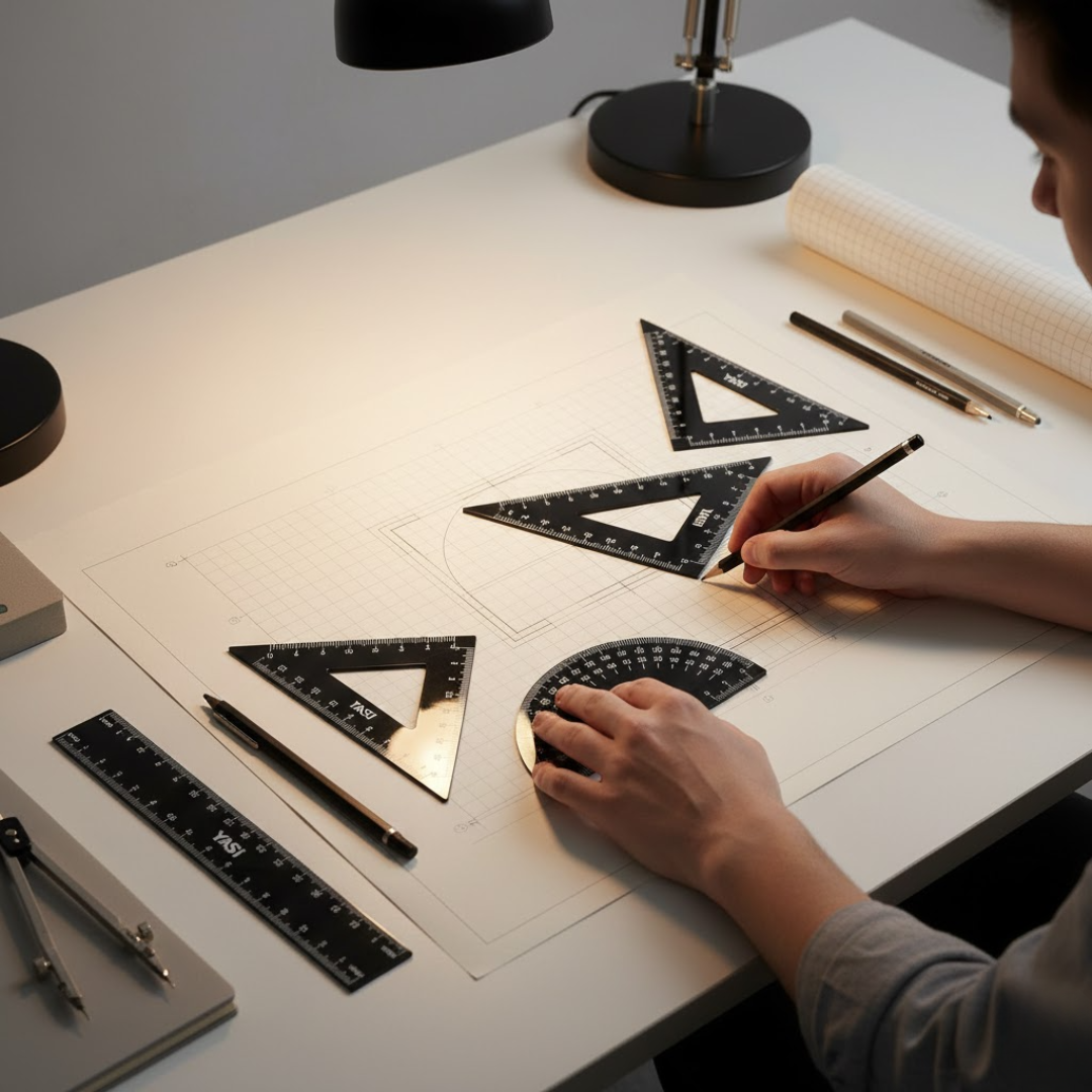 Geometric Ruler Set