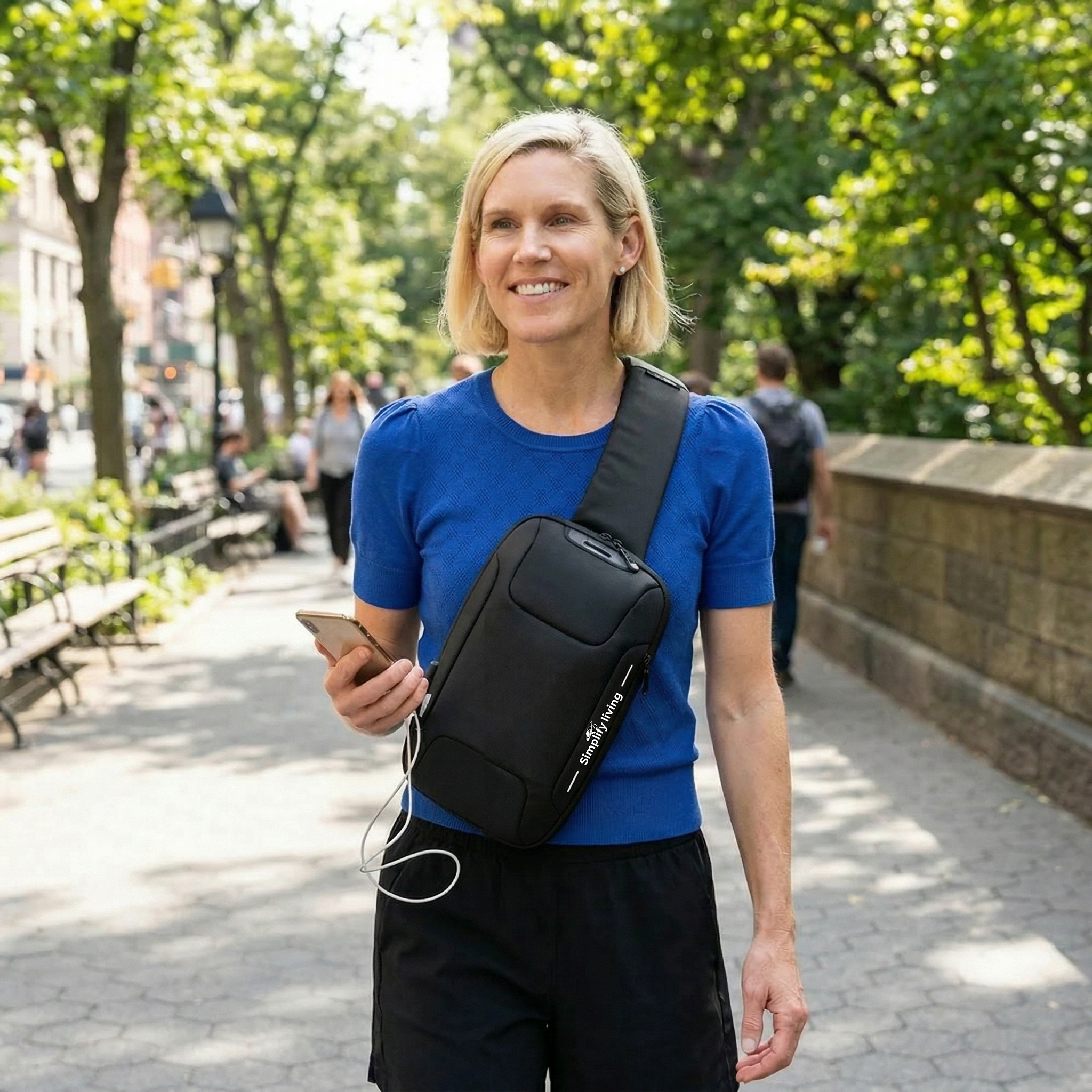 Anti-Theft Crossbody Charging Bag