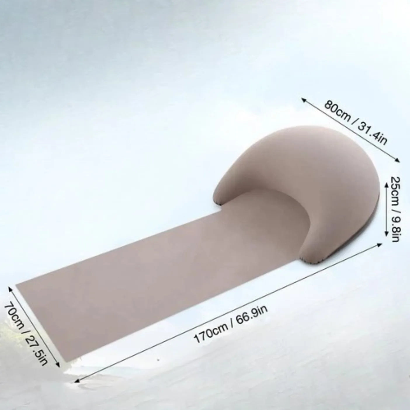 CoastalEase Inflatable Lounger