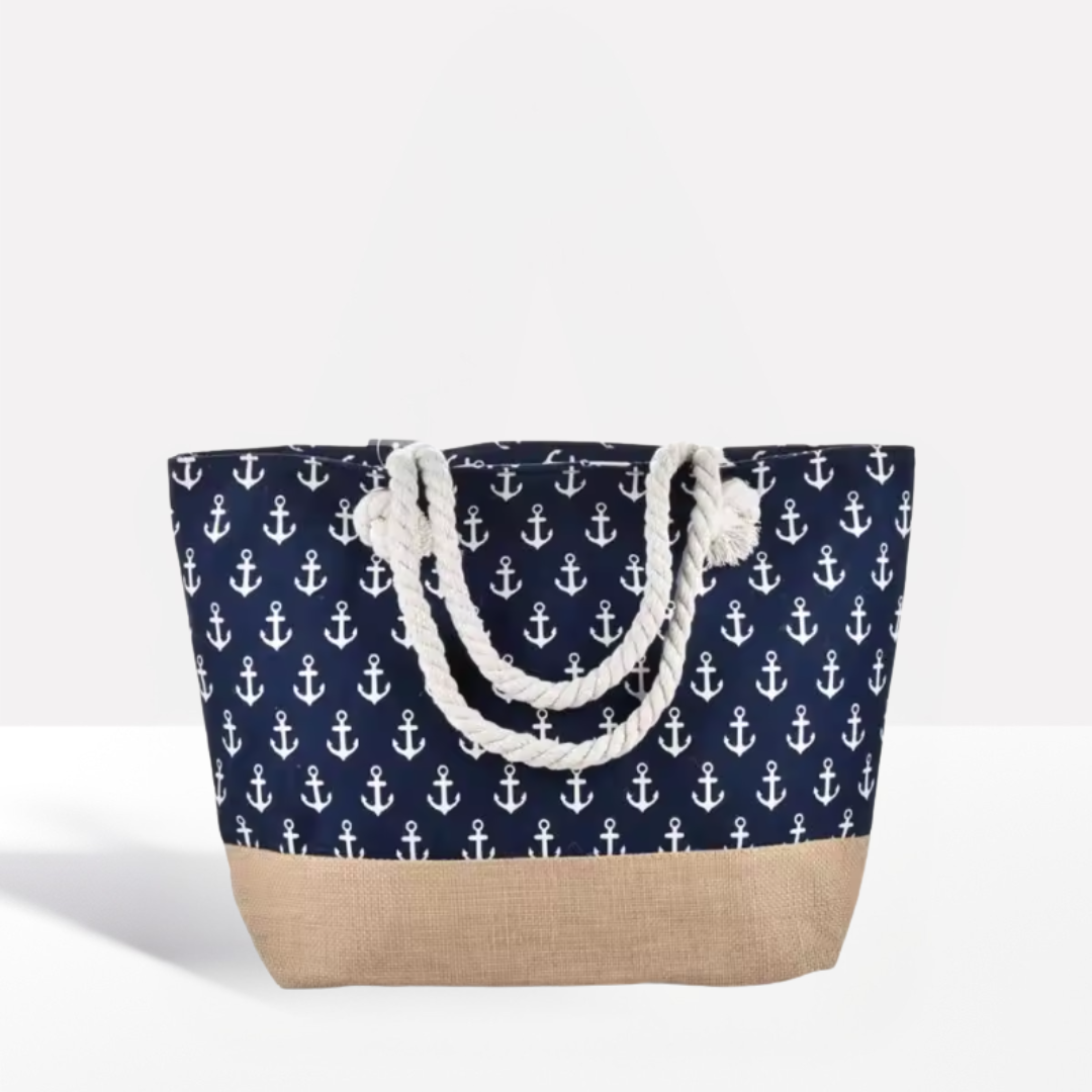 Durable Striped Canvas Tote