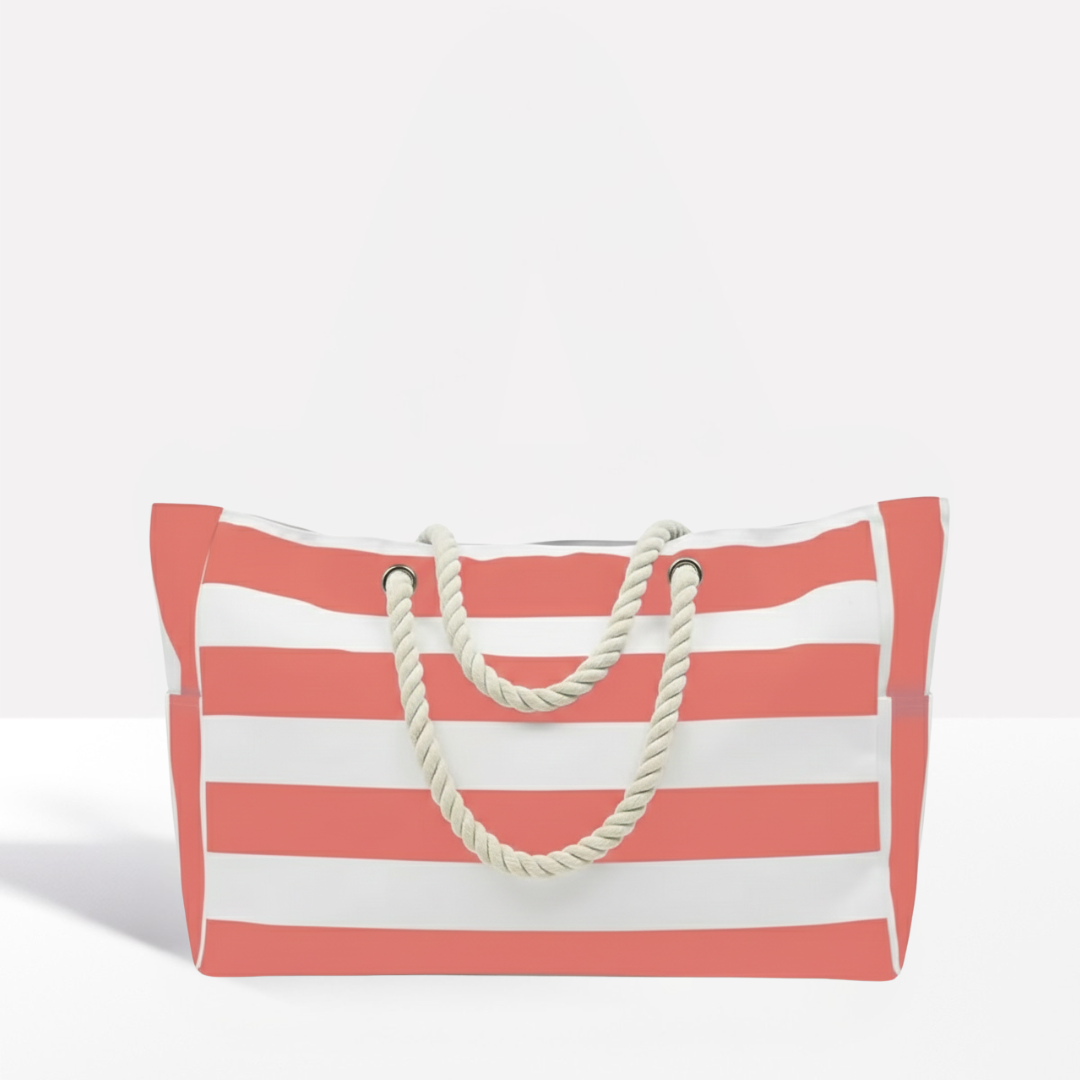Nautical Striped Beach Carryall