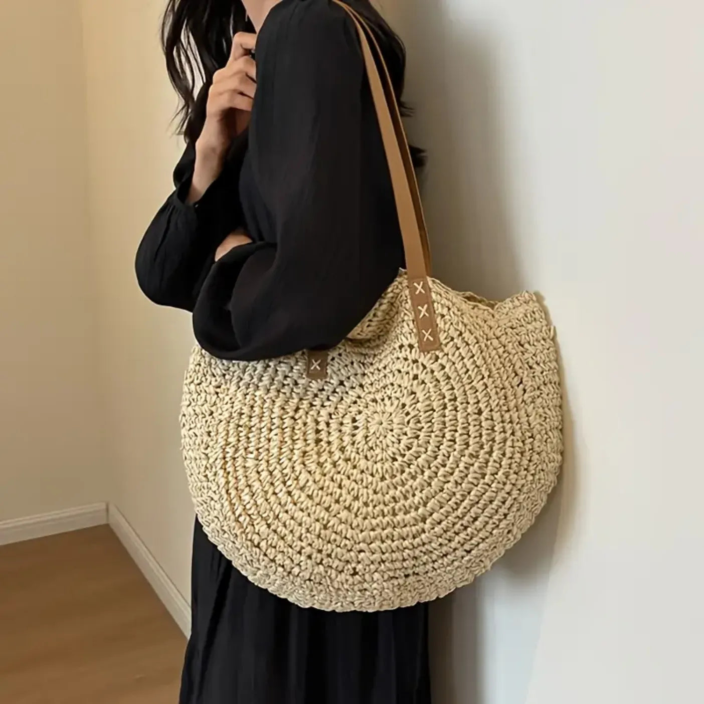 Shoreline Straw Tote