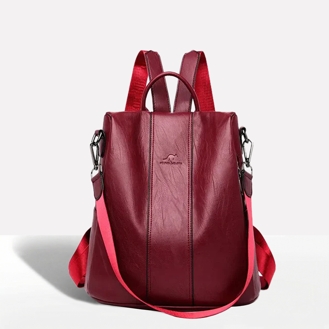 Tourer | Women's Anti-Theft Leather Backpack