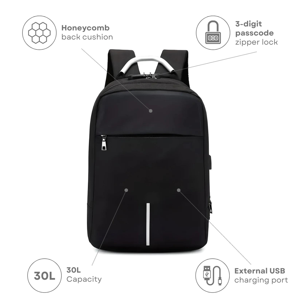 Anti theft backpack 30l on sale