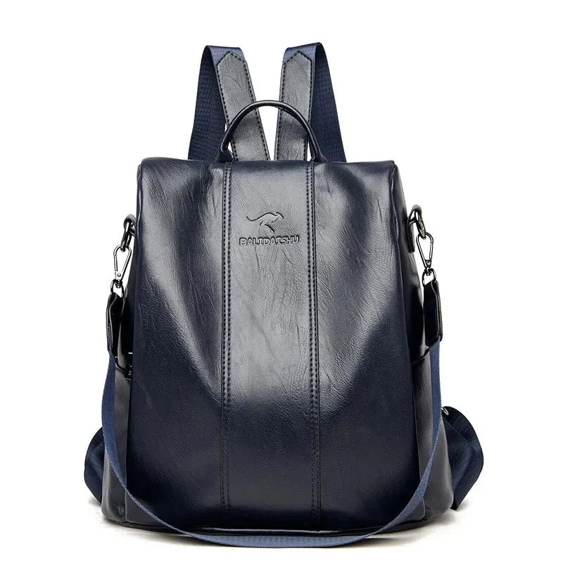 Tourer Women s Anti Theft Leather Backpack